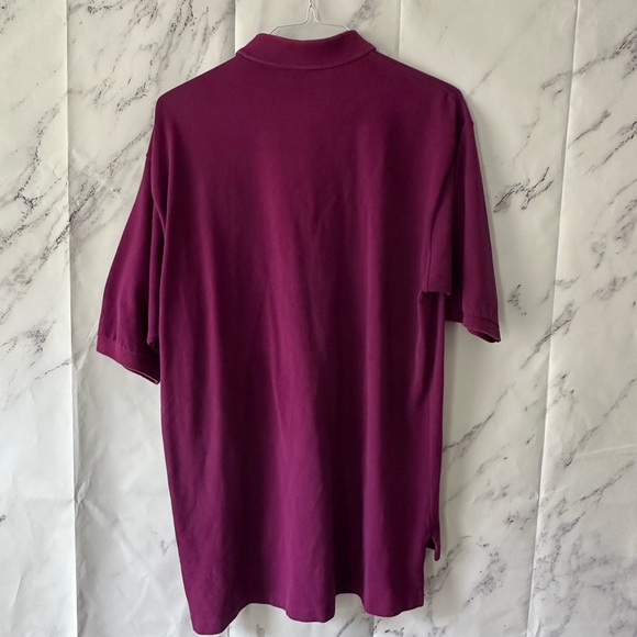 VINTAGE OUTERBANKS -DEAN GARDENS ATLANTA ESTATE POLO SHIRT PURPLE XL MADE IN USA - Picture 2 of 6